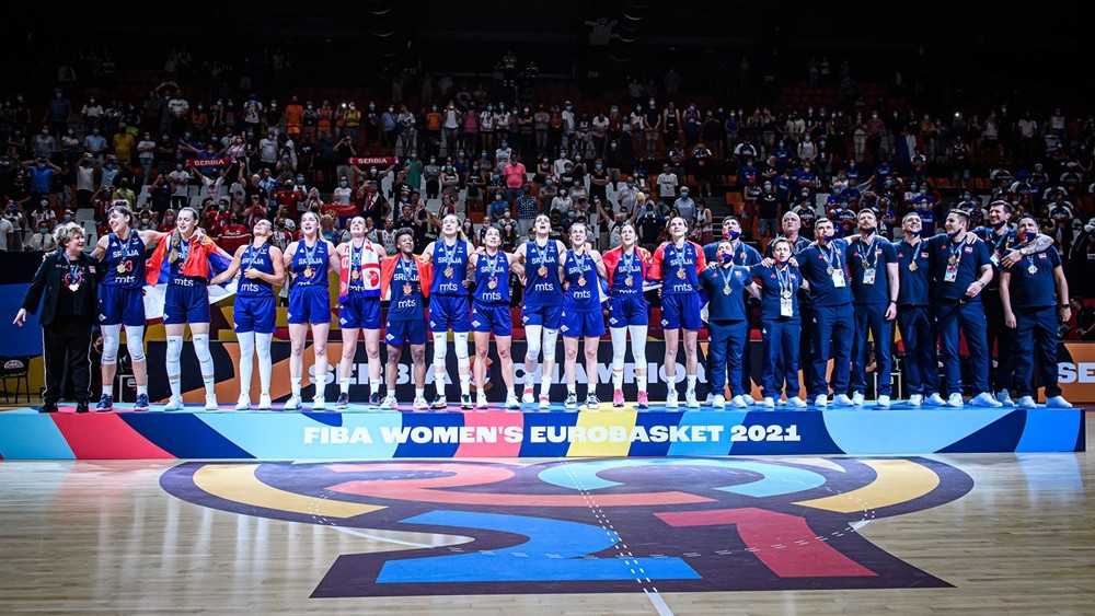 Srbija - šampion Evrope u ženskoj košarci za 2021. godinu (©FIBA Basketball)
